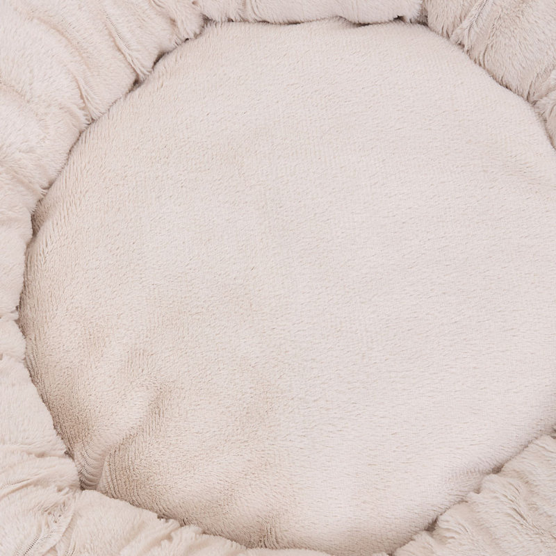 Polyester Pet Bed, Khaki/Cream