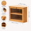 Boîte à pain de coin pour comptoir de cuisine, contenant à pain à 2 niveaux, organisateur d'armoire pour le rangement des aliments