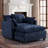 39.4" Modern Accent Chair with Ottoman, Living Room Club Chair Chenille Upholstered Armchair , Reading Chair for Bedroom, Beige Chenille-605528275