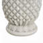 Table d'appoint et base de parasol en forme d'ananas blanc antique en forme d'ananas Lillian, durable et élégante pour tout jardin ou patio