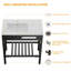32 in. W x 18 1/2 in. D Laundry Utility Sink Ceramic Single Bowl Console Sink with Overflow