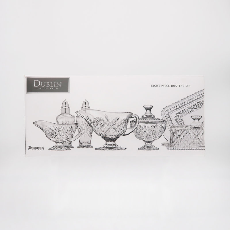 Dublin Crystal 8 Piece Hostess Serving Set