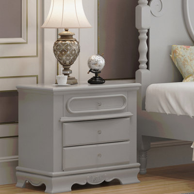 3-Drawer Bedroom Nightstand