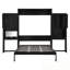 Grand lit escamotable avec bureau, coiffeuse et armoires-218273621