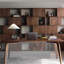 Poplar solid wood large dining table-559508881