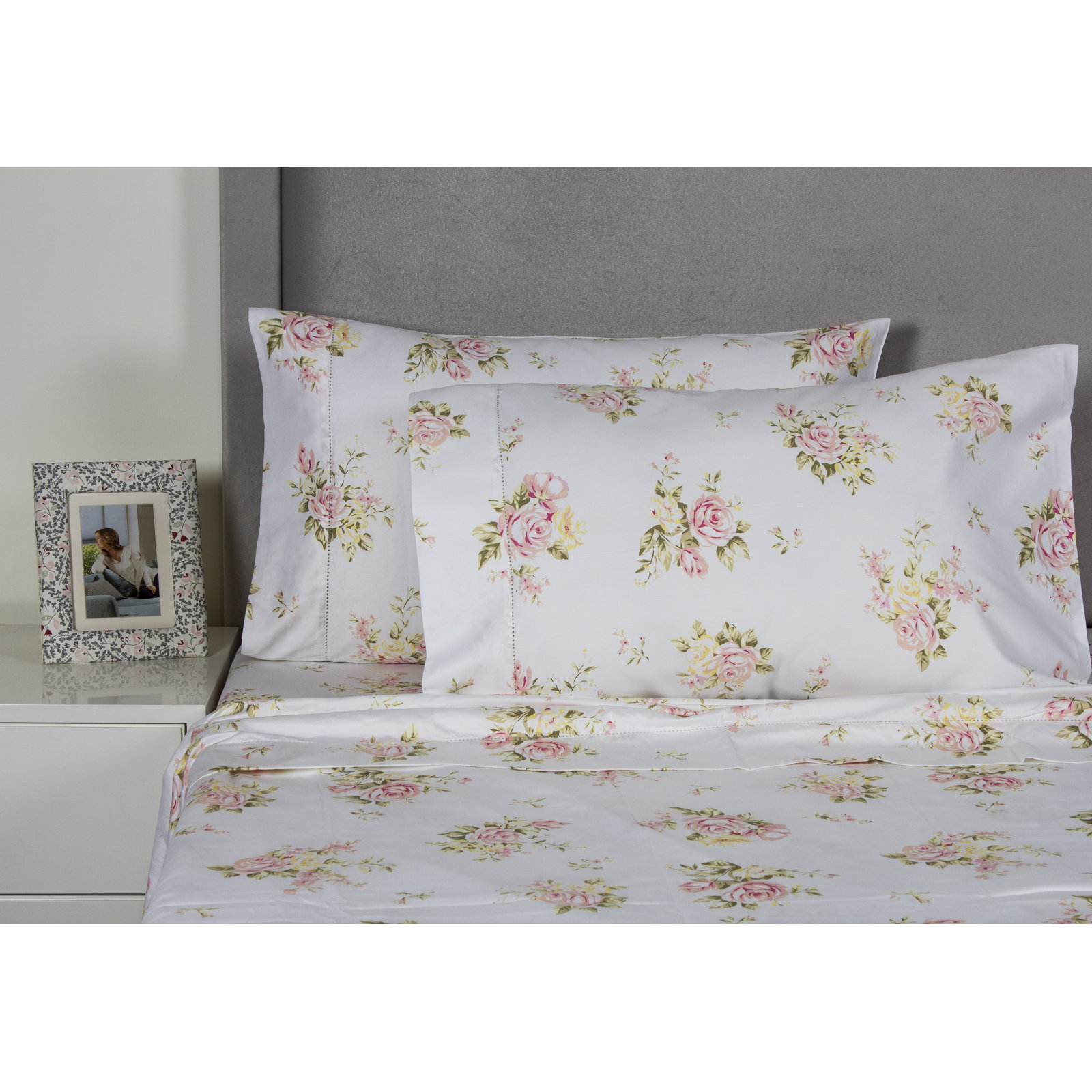 Cotton Sheet Set, Twin Sheet Set + Fitted Sheet + 1 Pillowcase
