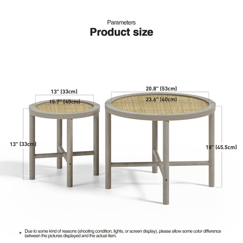 Ensemble de tables basses 2 pièces Parramatta