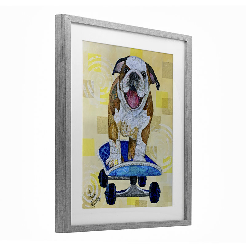 «Let The Good Times Roll», reproduction d'art sous verre, conception de Lisa Morales, Cadre de ferme gris, H 21 po x l 17 po