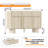 Fluted Buffet Cabinet with 3 Doors & 3 Drawers, Modern Sideboard with Faux Marble Top, Rounded Corners, Storage for Dining Room, Living Room, Hallway-1735294230-1724262433