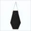 Miroir mural hexagonal avec sangle en cuir suspendue