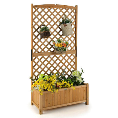 Mukhtiyar Handmade Wood Raised Garden Bed