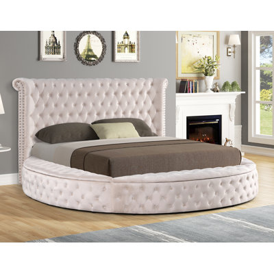 Lit plateforme tapissier Oona