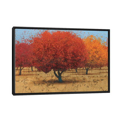 «Orange Trees II» par James Wiens - estampe numérique sur toile tendue avec châssis