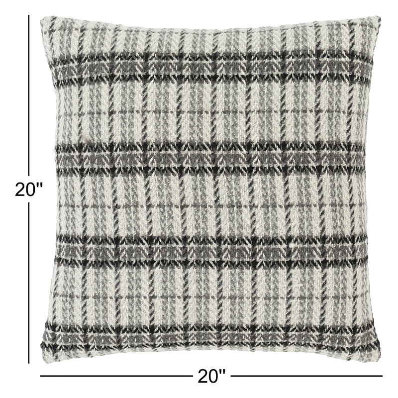 Santorini Chevron Reversible Throw Pillow, 20" x 20", Polyester/Polyfill