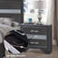 Table de chevet noire