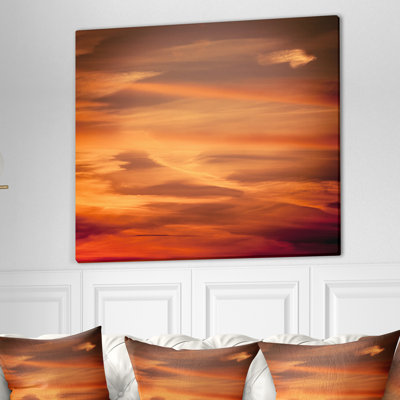 Corwin, coucher de soleil dramatique, impression sur toile tendue