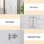 Armoire Wardrobe Closet with 2 Barn Doors Wardrobe Cabinet White-583743205