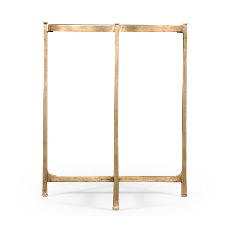 Luxe End Table, Gilded Iron, Gray