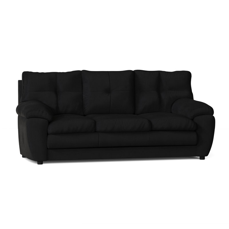 Kenn Upholstered 84'' Sofa, Oakley Black