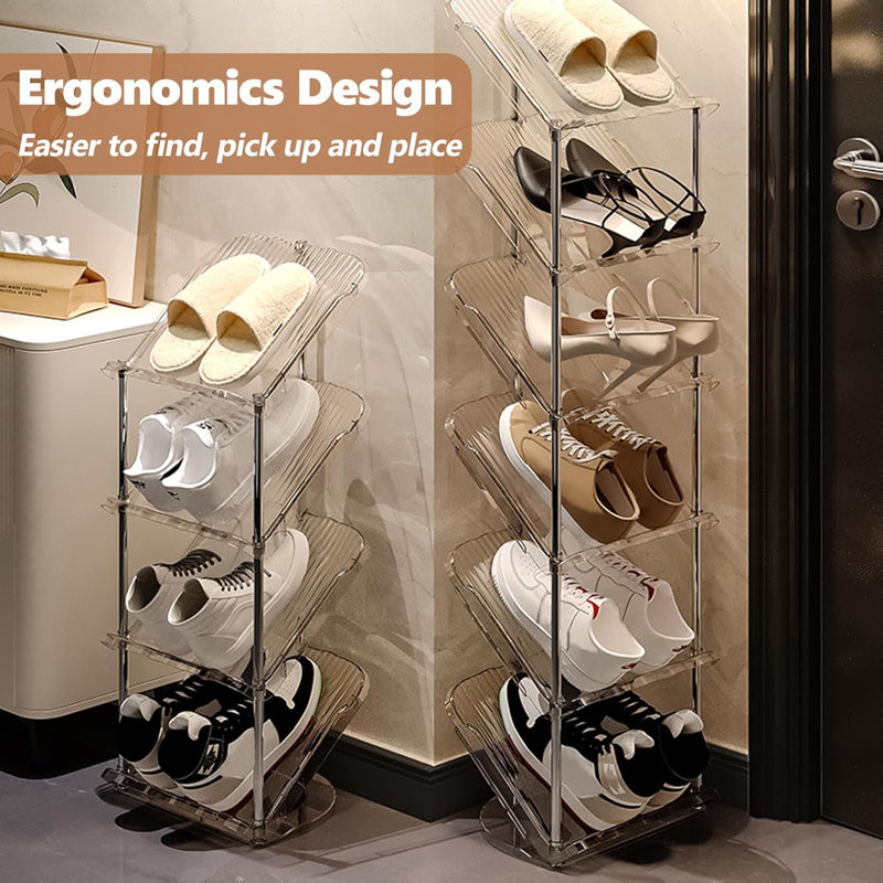 2-pack 5-tier Sloping Shoe Racks