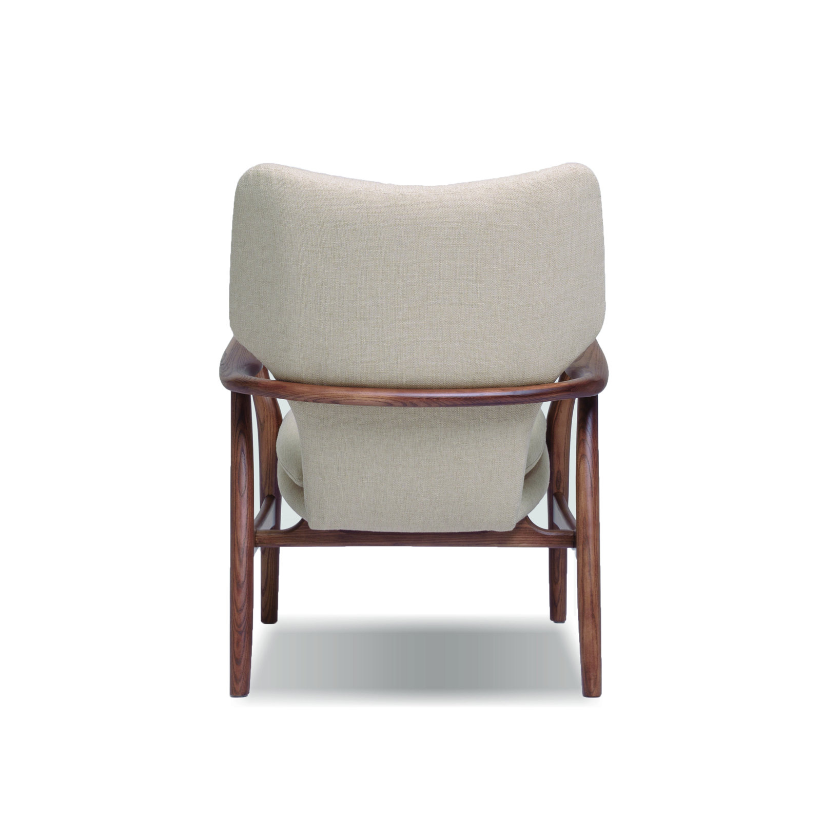 Marlo Genuine Leather Armchair, Beige