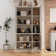 5-Tier 6 Doors Display Case Curio Cabinet