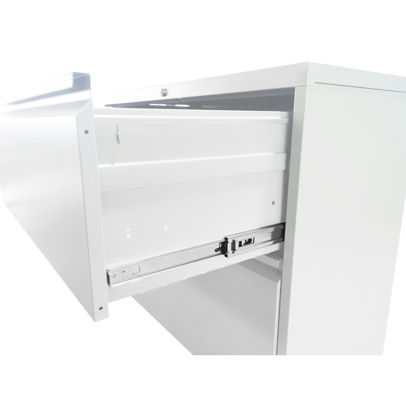 Metal Office/Home File Cabinet With Lock, 4 Drawers, Steel, Tilt, Full Extension Drawers For Convenient Maintenance Locking Steel Office/Home, Effective Handling And Storage