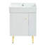 [Cabinet seulement] Meuble-lavabo de 21,6 po, blanc (lavabo non inclus)