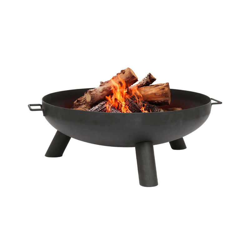 Hammer & Tongs - Round Iron Fire Pit, 30cm H x 75.5cm W x 68cm D