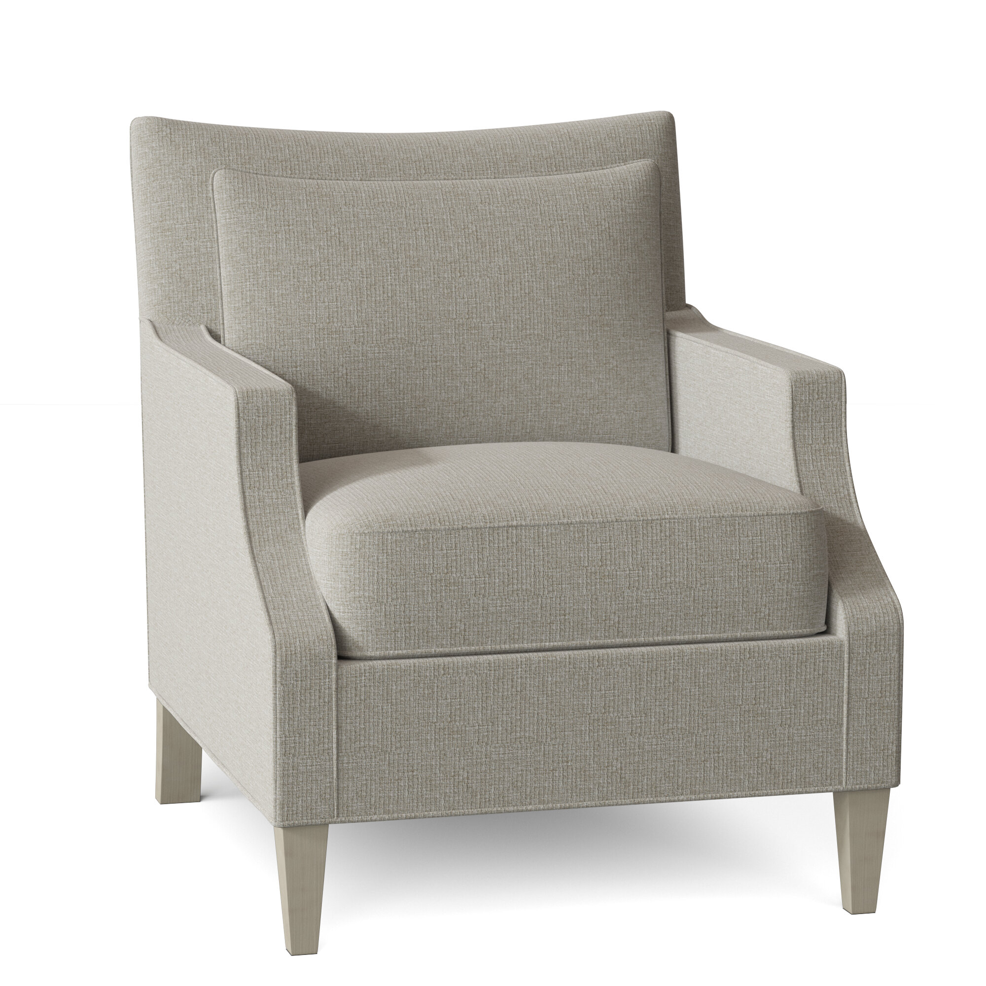 Upholstered King Louis Back Arm Chair Fairfield Chair Leg Color: Tobacco, Upholstery Color: 8789 Juniper