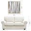 «Gray Aisle Textured Metallic» par Martin Edwards - cadre flottant, reproduction d'art sur toile
