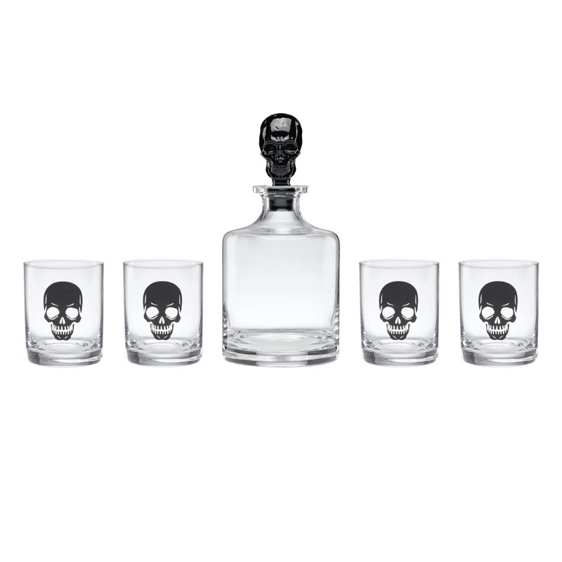 5-Piece Skeleton Whiskey Set