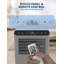 Climatiseur portatif 8 000 BTU climatiseur portatif 3-en-1 350 pi2 avec télécommande 24H Mode veille