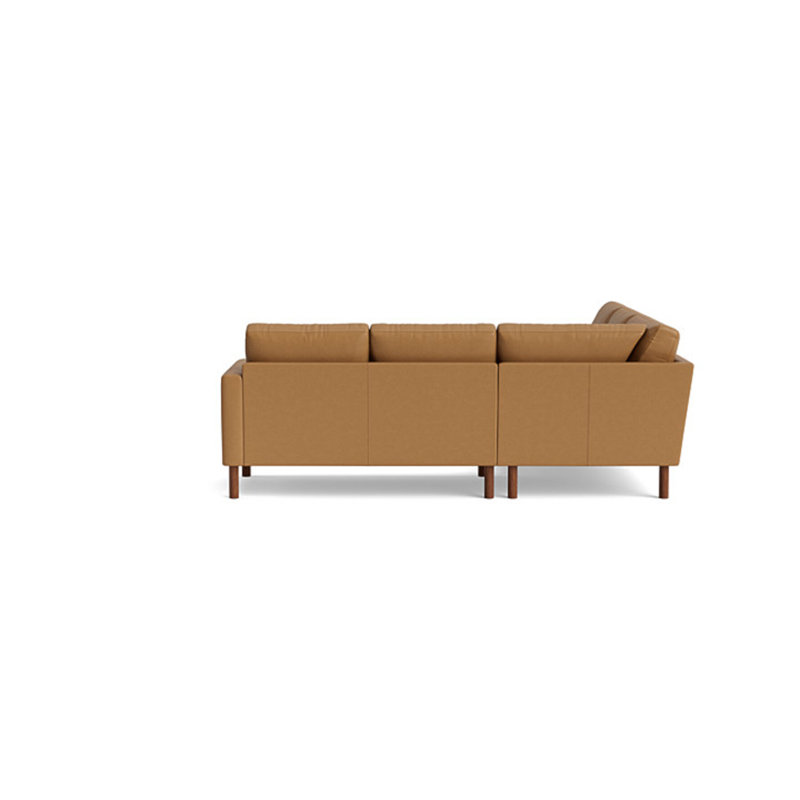 Laguna Leather Sectional, Leather - Butterscotch, Left Hand Facing