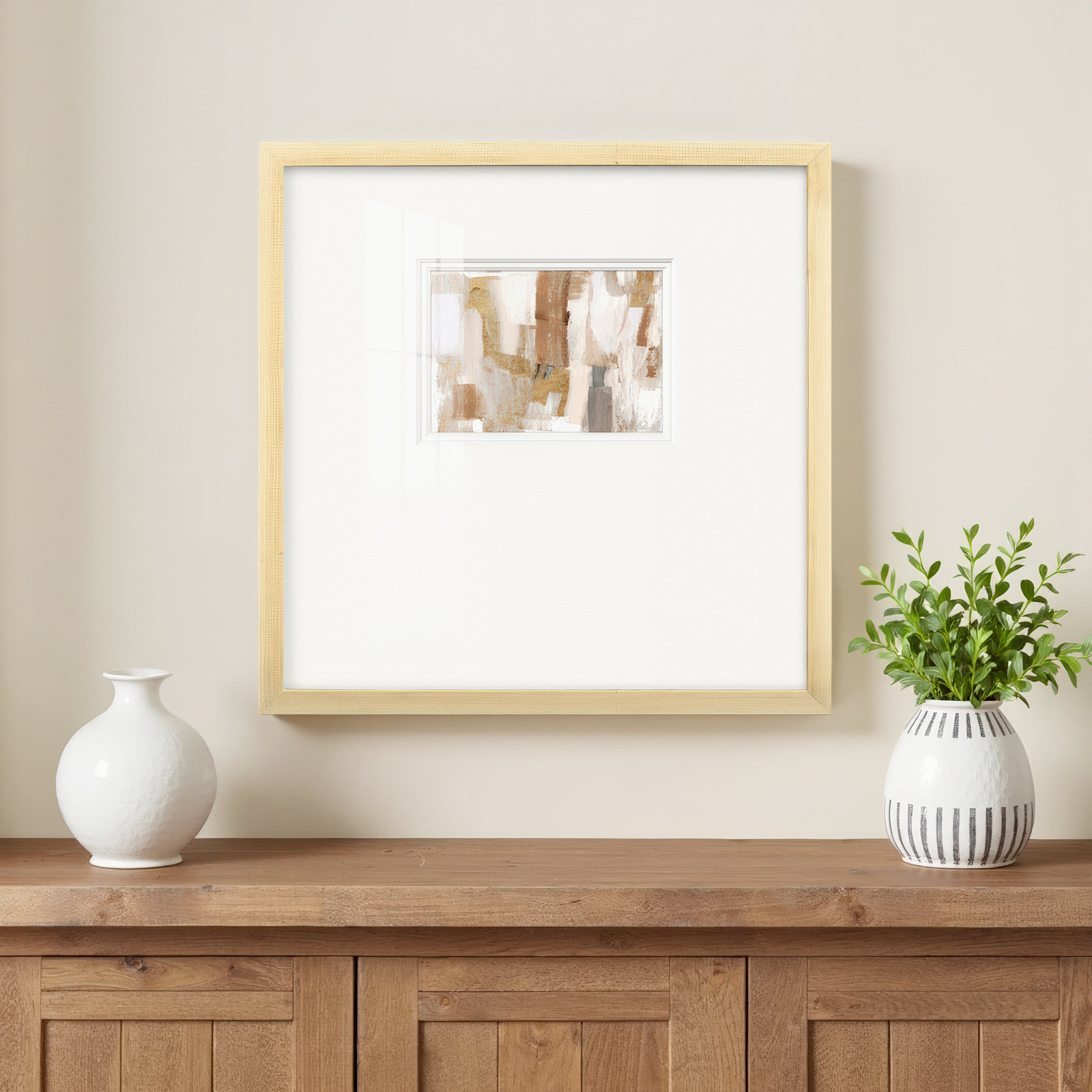 Gold Quartz I Painting, 21" H x 21" W x 1.25" D