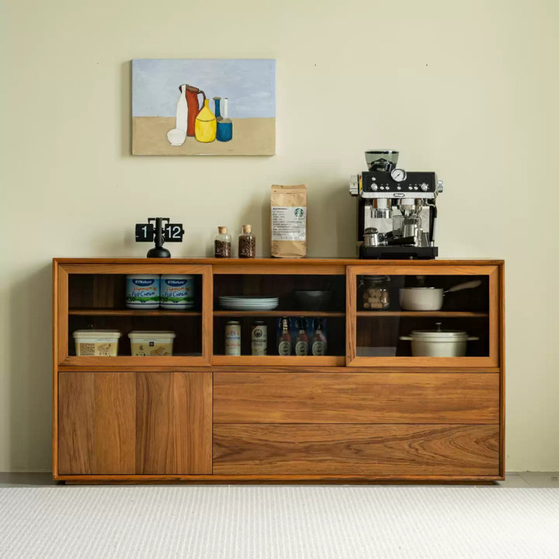 Retro Solid Wood Sideboard