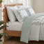 Ensemble de literie à motif floral vert, ensemble de couette en polyester pour grand lit