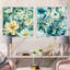 Dany - Ensemble de 2 collages floraux carrés-101857748-101857745