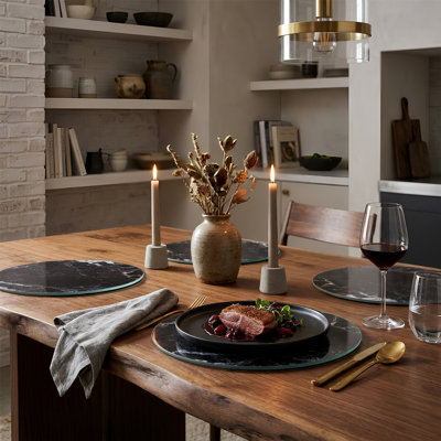 Harbour Housewares - Round Glass Placemats