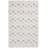 Ebony Hand Tufted Wool/Cotton Geometric Rug in Ivory/Blue-95854470