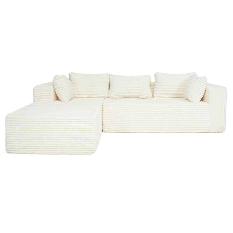 Canapé modulaire en velours côtelé Corduroy