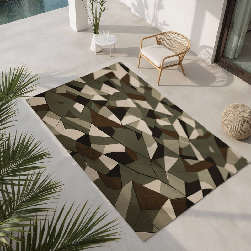 Tapis camouflage Geo, Rectangle 4pi x 6 pi