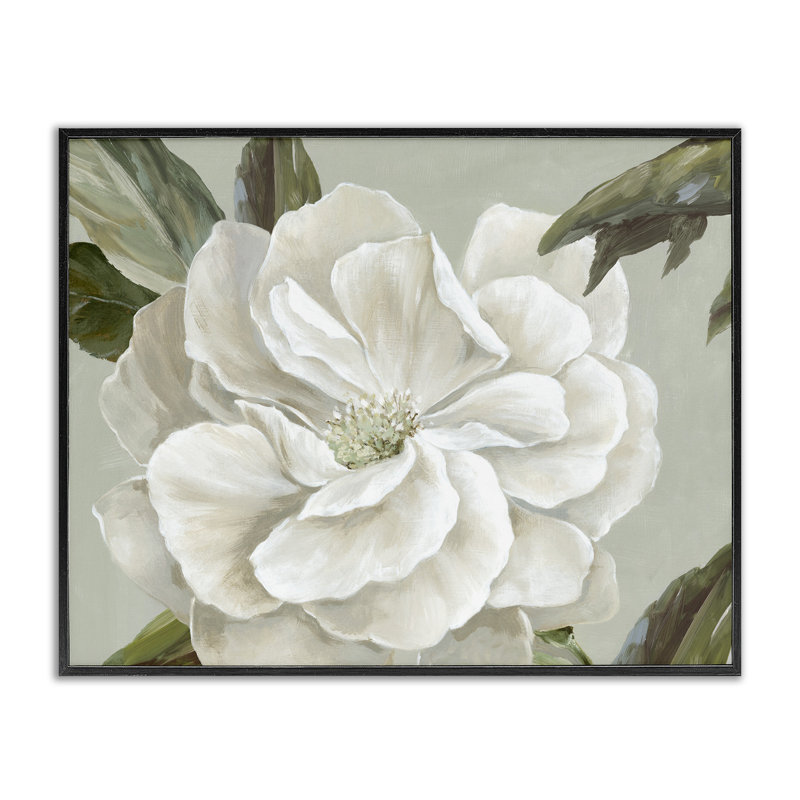 Rose Floret, estampe numérique, design par Alex Black, H 11 po x l 14 po, Giclée encadrée noir minuit