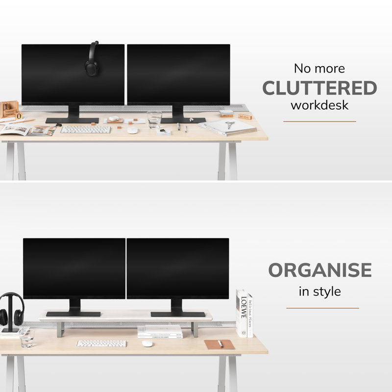 Latitude Run® Giannah Wood Monitor Stand Reviews Wayfair Canada