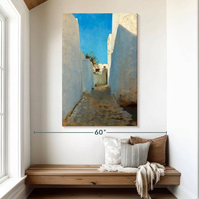 Scène de rue marocaine, Sireci 1879-1880, H 51 po x l 34 po