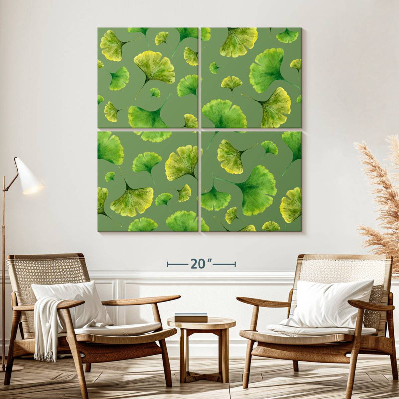 Kerner Green Ginkgo Foliage, 57" H x 57" W