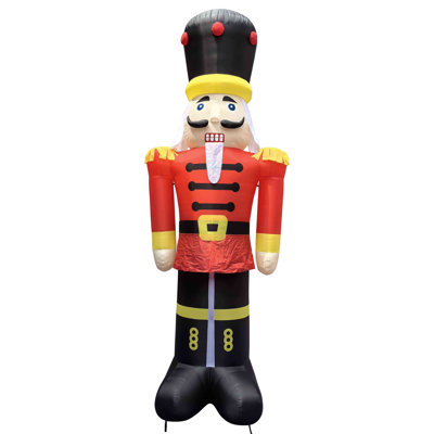 Lighted Inflatable Nutcracker Soldier Outdoor Commercial Christmas Decoration - 20'