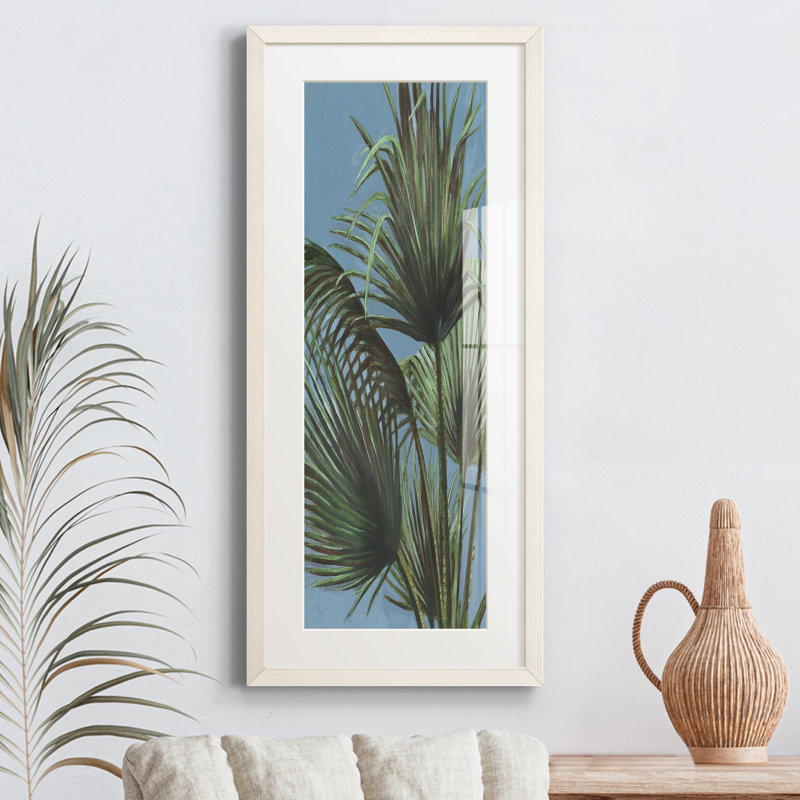 Peinture sur papier encadrée, Blanc