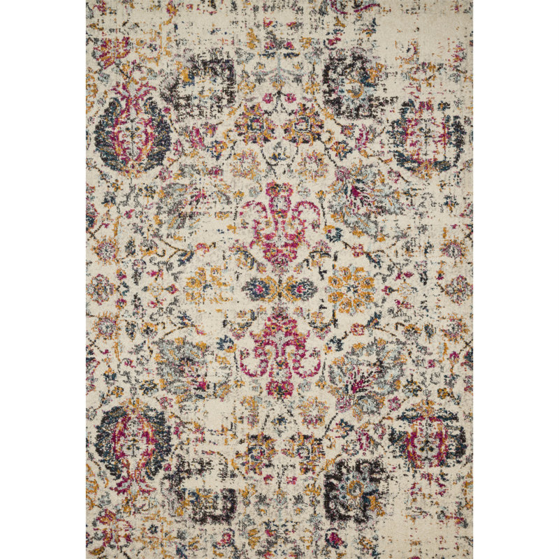 Lorenz Oriental Indoor Rug, Square 1'6"