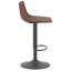 Yasmine Swivel Upholstered Adjustable Height Counter Stool with Metal Frame-1045707941